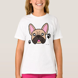 Camiseta Bulldog francés Cute Kawaii y pintura imprimen a l