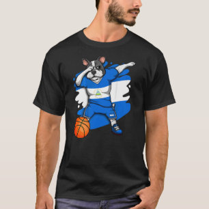 Camiseta Bulldog francés Dabbing Nicaragua Ventilador de ba