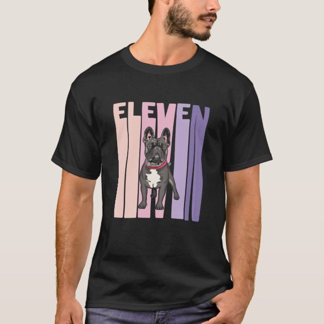 Camiseta bulldog francés de 11 años Frenchie Lover Cumpleañ (Anverso)