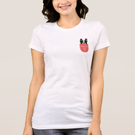 Camiseta Bulldog francés de Bonjour en un bolsillo