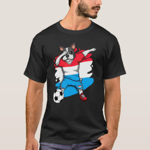 Camiseta Bulldog francés de Dabbing Luxembourg Fan Jerse