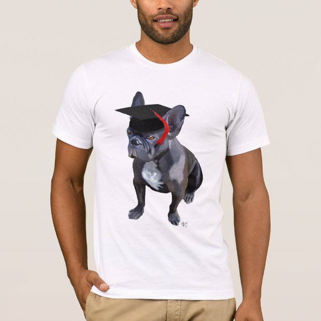 Camiseta Bulldog francés de graduación (Anverso)