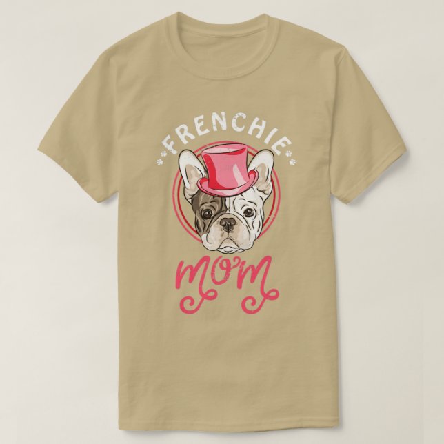 Camiseta Bulldog francés de mamá francesa (Diseño del anverso)