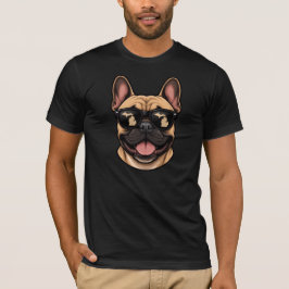 Camiseta Bulldog Francés de Michigan con Gafas de Sol