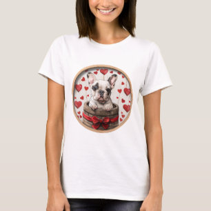 Camiseta Bulldog francés de San Valentín