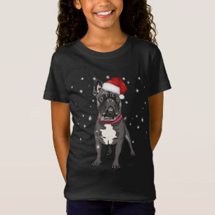 Camiseta Bulldog francés de Santa Navidades