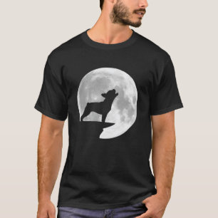 Camiseta Bulldog francés divertido llorando luna llena Hall