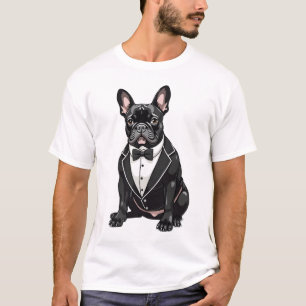 Camiseta Bulldog Francés en Esmoquin