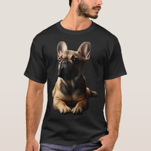 Camiseta Bulldog Francés Fawn Frenchie Mamá Papá Perro Cach