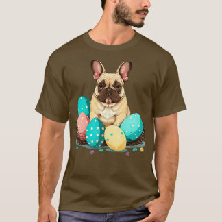 Camiseta Bulldog francés feliz día de Pascua 1