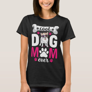 Camiseta Bulldog francés Floral Sungles Plus Mamás de tamañ