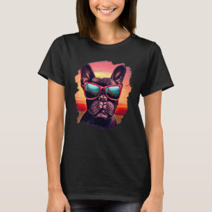 Camiseta Bulldog francés francés gafas de sol Perro veneno