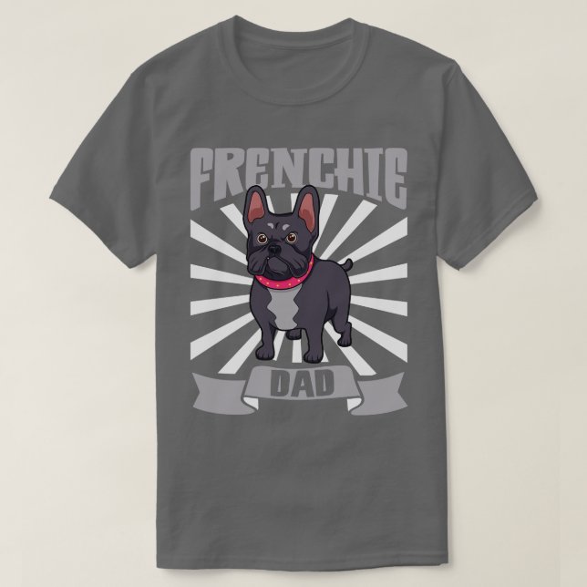 Camiseta Bulldog francés Frenchie Dad (Diseño del anverso)