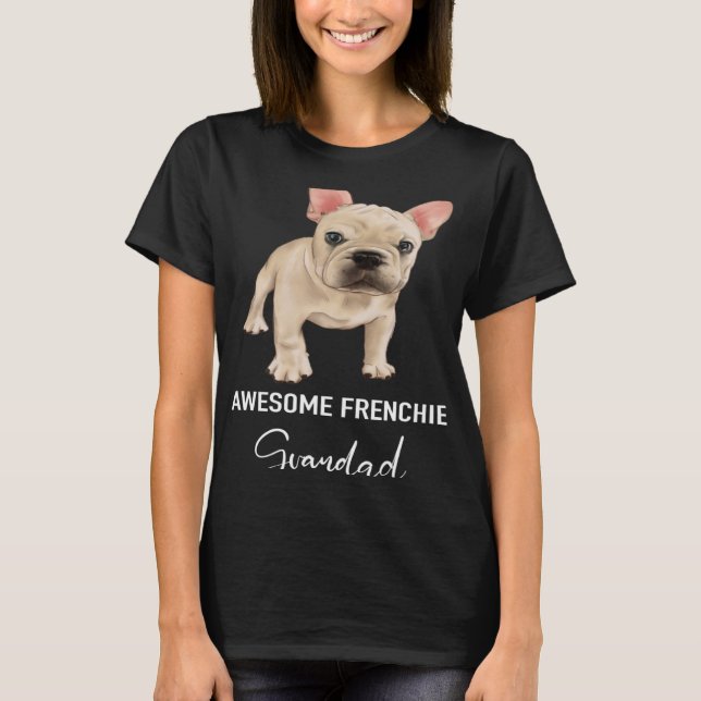 Camiseta Bulldog francés Frenchie Grandad (Anverso)
