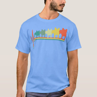 Camiseta Bulldog francés Frenchie Heartbeat Vintage 2