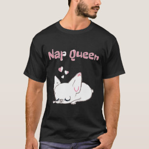 Camiseta Bulldog francés Frenchie Nap Queen