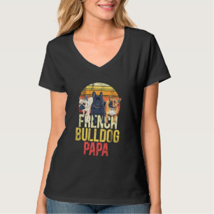 Camiseta Bulldog francés Frenchie Papa