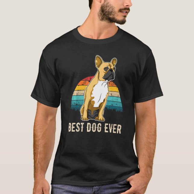 Camiseta Bulldog francés Frenchie Sunset 1 (Anverso)
