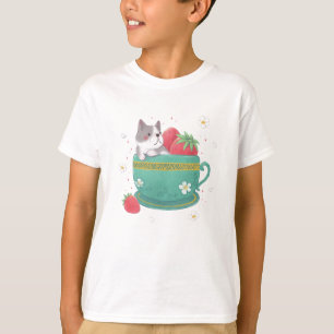 Camiseta Bulldog francés, fresas y Ilustracion de la Copa