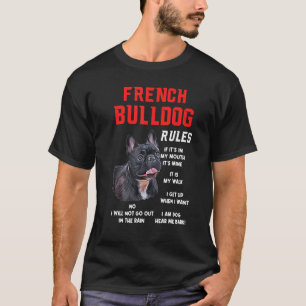 Camiseta Bulldog francés gobierna a perros graciosos Mascot