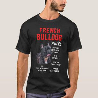 Camiseta Bulldog francés gobierna a perros graciosos Mascot
