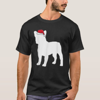 Camiseta Bulldog Francés Gorro de Santa Navidad Pijama Perr