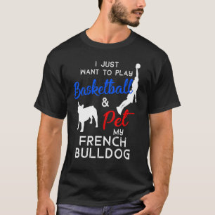 Camiseta Bulldog francés graciosa dueña de un perro de balo