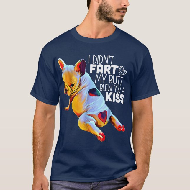 Camiseta Bulldog francés gracioso (Anverso)