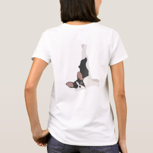 Camiseta Bulldog francés haciendo yoga