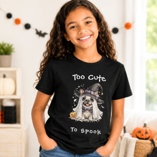 Camiseta Bulldog Francés Halloween Niña Bruja Linda