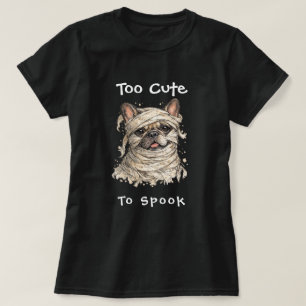 Camiseta Bulldog Francés Halloween Niña Mummy Adorable