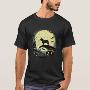 Camiseta Bulldog francés Halloween Spooky Moon Tee Dog Love