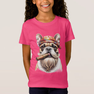 Camiseta Bulldog francés Hippie