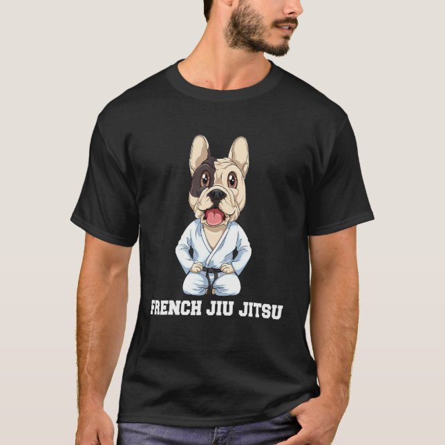 Camiseta Bulldog francés Jiu Jitsu Bjj (Anverso)