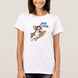 Camiseta Bulldog Francés Juguetón OUI OUI Boina Baguette Ar