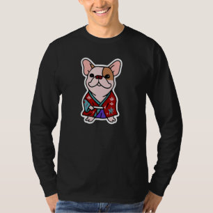 Camiseta Bulldog francés Kimono Perro Cute Frenchie Hombres