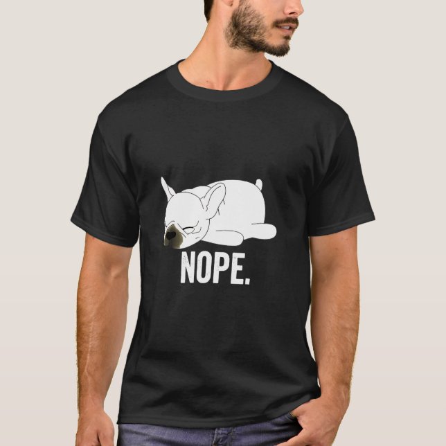 Camiseta Bulldog francés Lazy Frenchie Dog (Anverso)