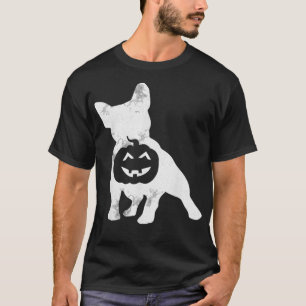 Camiseta Bulldog francés Lazy Halloween disstume dulce fran