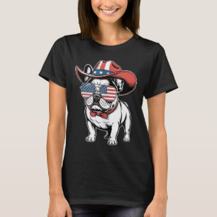 Camiseta Bulldog francés lindo perro gracioso Estados Unido