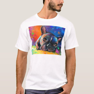 Camiseta Bulldog francés lindo que pinta Svetlana Novikova