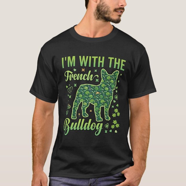 Camiseta Bulldog Francés Macarrones de Halloween Torre Eiff (Anverso)