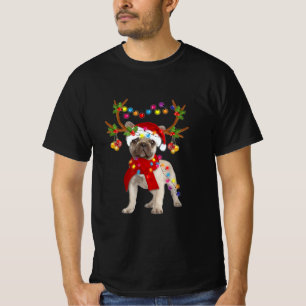 Camiseta Bulldog francés: magnífico árbol de navidad de ren