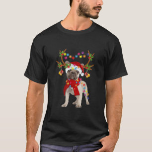 Camiseta Bulldog francés: magnífico árbol de navidad de ren