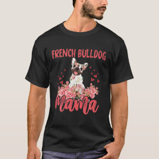 Camiseta Bulldog francés: Mamá feliz Día de la Madre Fren f