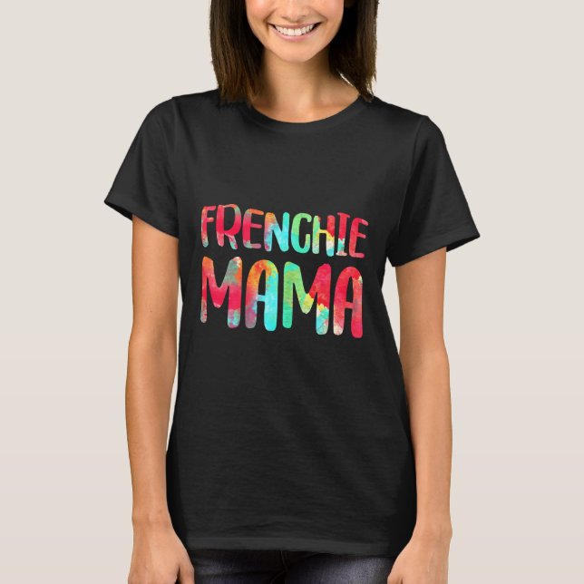 Camiseta Bulldog francés Mama Gif (Anverso)