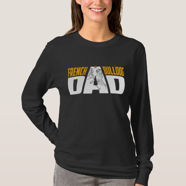 Camiseta Bulldog francés masculino Dad Frenchie (Anverso)