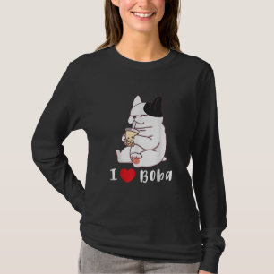 Camiseta Bulldog francés me encanta Boba Cortar té de leche