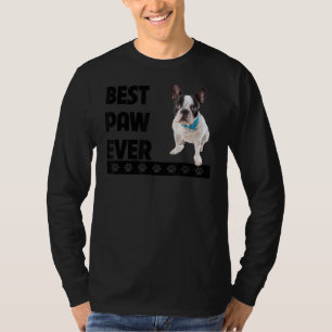 Camiseta Bulldog francés Mejor Paw Jamás Frenchie Perro Pad