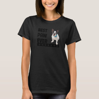 Camiseta Bulldog francés Mejor Paw Jamás Frenchie Perro Pad