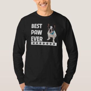 Camiseta Bulldog francés Mejor Paw Jamás Frenchie Perro Pad